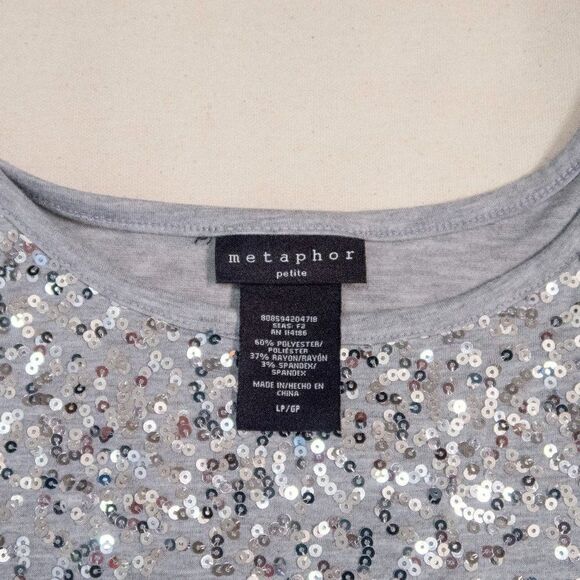 METAPHOR Sequin Top - Size LP - Picture 4 of 7
